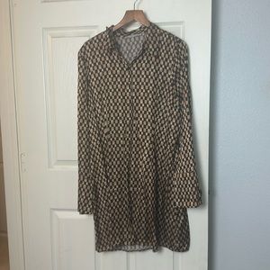 Abercrombie printed shirt dress